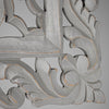Floral Arabesque Wall Medallion – Gray (16”)